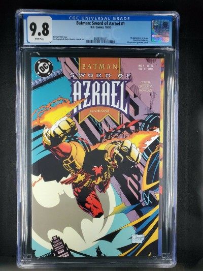 Batman: Sword of Azrael #1 (1992) CGC 9.8 WP 1st app Azrael key iss 3885054014|