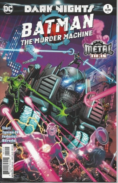 Batman: The Murder Machine (2017) #1 VF/NM 2nd Print Variant Cover