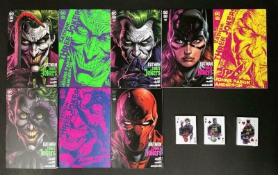 Batman: Three Jokers (2020) #'s 1-3 Regular + 1:25 Variant Set + Playing Cards
