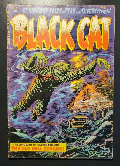 BLACK CAT MYSTERY #51 Aug.1954 G/VG 3.0 (Classic Pre-Code Horror)  Harvey |