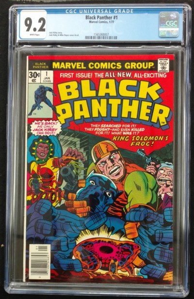 Black Panther (1977) #1 CGC 9.2 White Pages Jack Kirby Story/Art (156368007)