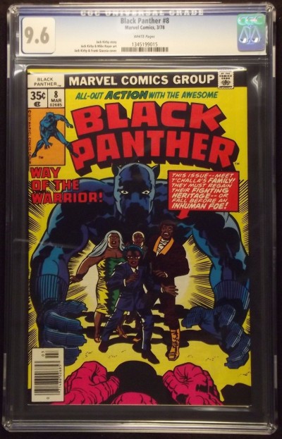 BLACK PANTHER (1977) #8 CGC GRADED 9.6 WHITE PAGES JACK KIRBY