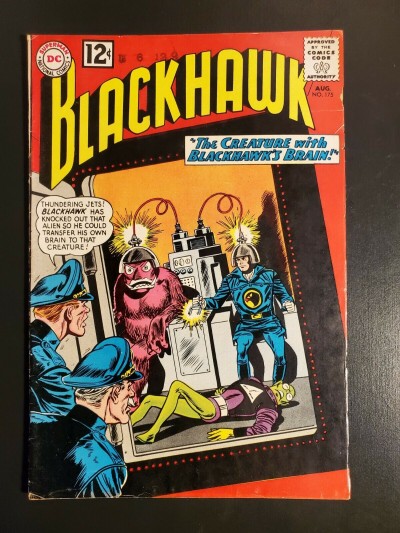Blackhawk #175 (1962) VG/F 5.0 The Creature with Blackhawk's Brain kg