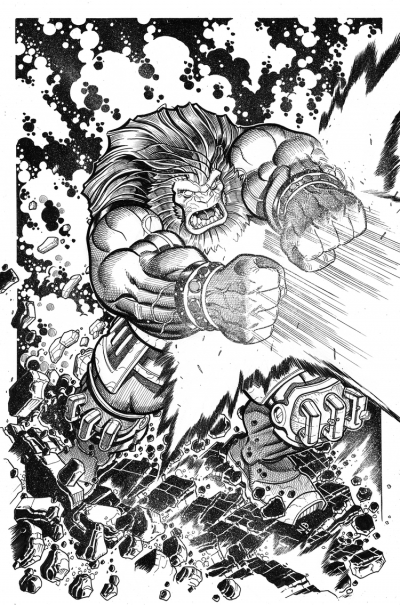 Blastaar Nick Bradshaw Illustration Commission Original Art Mighty Thor