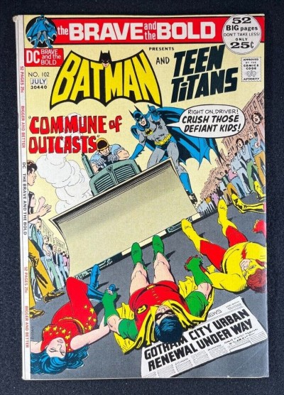 Brave and the Bold (1955) #102 FN+ (6.5) Batman and Teen Titans Aparo Adams