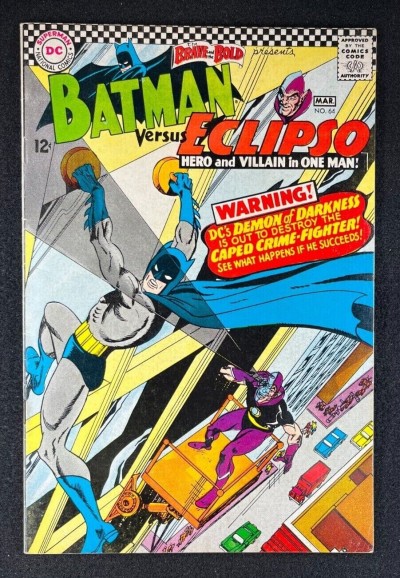 Brave and the Bold #64 FN/VF (7.0) Batman Versus Eclipso Gil Kane Cover