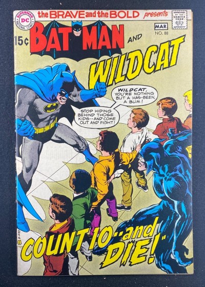 Brave and the Bold (1955) #88 FN/VF (7.0) Batman and Wildcat Neal Adams Cover