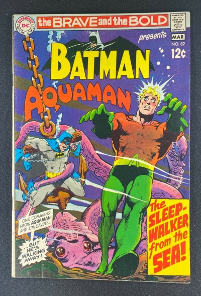 Brave and the Bold (1955) #82 FN (6.0) Batman Aquaman Neal Adams Cover & Art