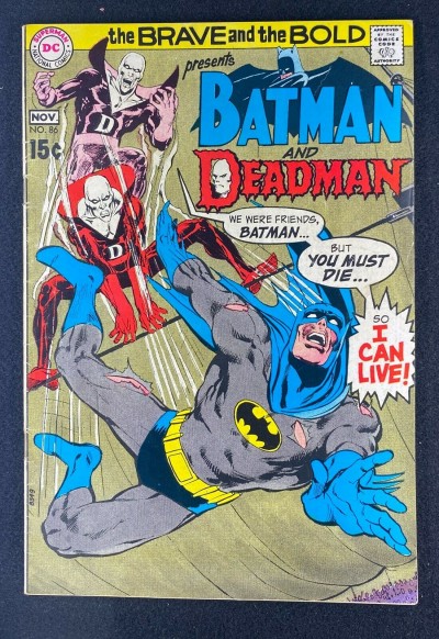Brave and the Bold (1955) #86 VG/FN (5.0) Batman Deadman Neal Adams Cover & Art