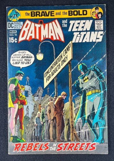 Brave and the Bold (1955) #94 FN+ (6.5) Batman and The Teen Titans Neal Adams