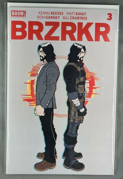 BRZRKR (2021) #3 NM Rafael Grampá Foil Cover Keanu Reeves Boom! Studios
