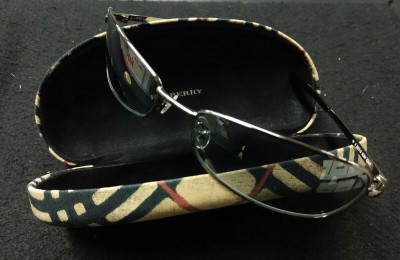 Burberry Mens Vintage Metal Sunglasses B 8972/S 6LB14 6217 Pre-Owned With Case