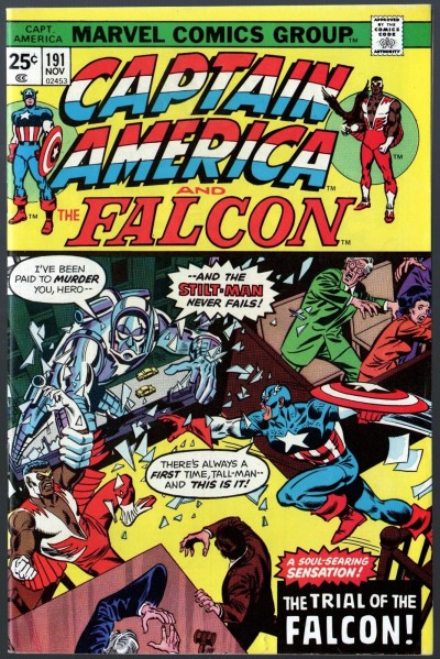 Captain America (1968) & Falcon #191 VF- (7.5) Trial of the Falcon