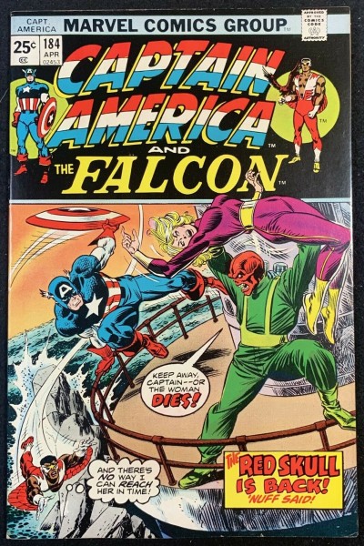 Captain America (1968) #184 VF- (7.5) Vs Red Skull