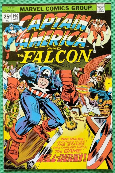 Captain America (1968) & Falcon #196 VF (8.0) Jack Kirby script cover & art