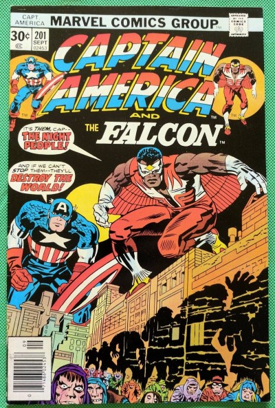 Captain America (1968) & Falcon #201 VF (8.0) Jack Kirby cover, art & script