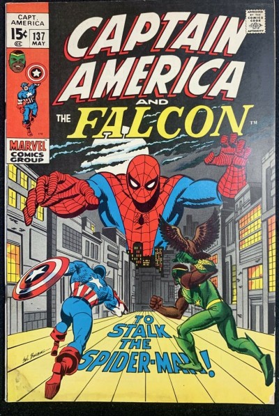 Captain America (1968) #137 VG/FN (5.0) Spider-Man Cover & App