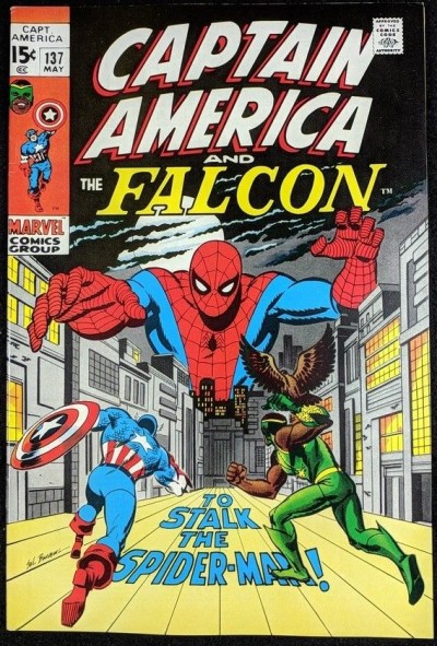 Captain America (1968) #137 VF+ (8.5)  Spider-Man cover