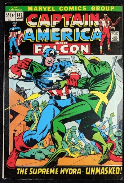 Captain America (1968) #147 FN (6.0) vs Supreme Hyrda