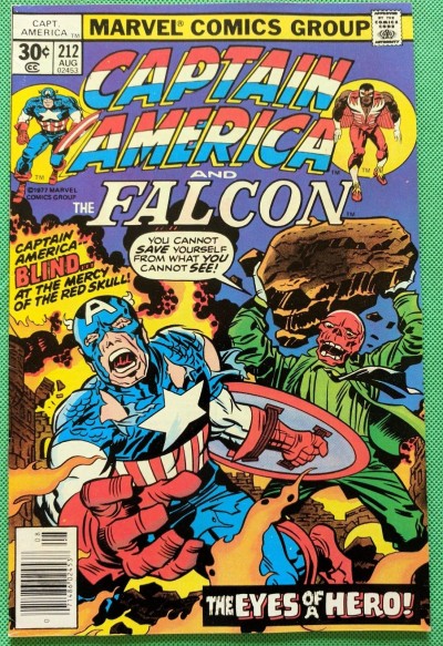 Captain America (1968) & Falcon #212 VF+ (8.5) Jack Kirby cover, art & script