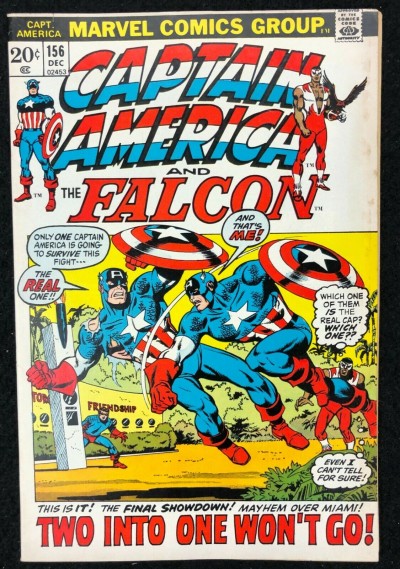 Captain America (1968) #156 FN/VF (7.0) Modern Cap vs 1950's Cap
