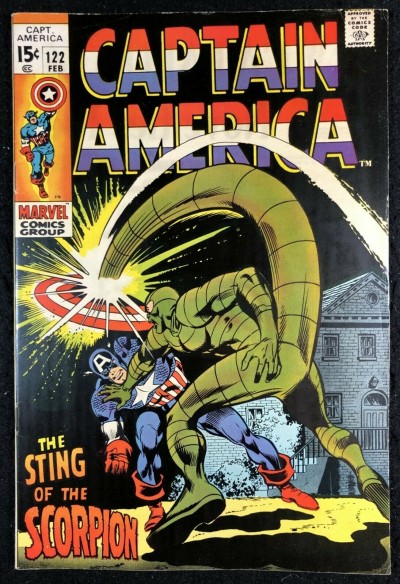Captain America (1968) #122 FN/VF (7.0) vs Scorpion