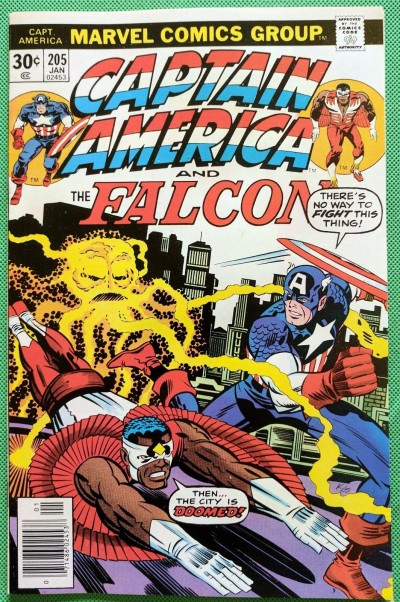 Captain America (1968) & Falcon #205 NM- (9.2) Jack Kirby cover, art & script