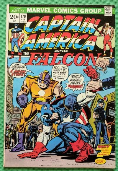 Captain America (1968) & Falcon #170 VF- (7.5)  vs original Moonstone