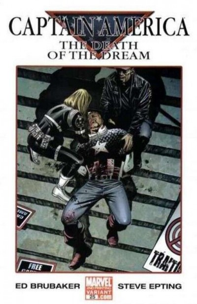 Captain America (2005) #25 VF/NM 2nd Printing Death of Steve Rogers Variant