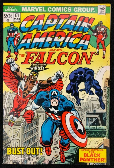 Captain America (1968) #171 VF+ (8.5) co-starring Falcon Black Panther cover