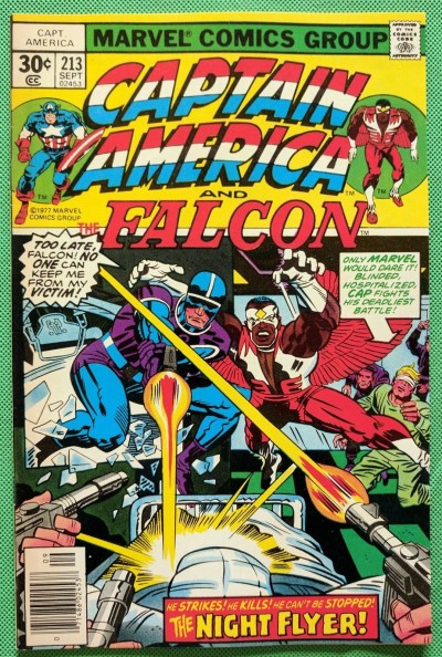 Captain America (1968) & Falcon #213 VF/NM (9.0) Jack Kirby cover, art & script