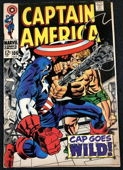 Captain America (1968) #106 FN (6.0) Jack Kirby Stan Lee