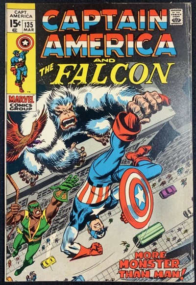 Captain America (1968) #135 VG/FN (5.0) with Falcon