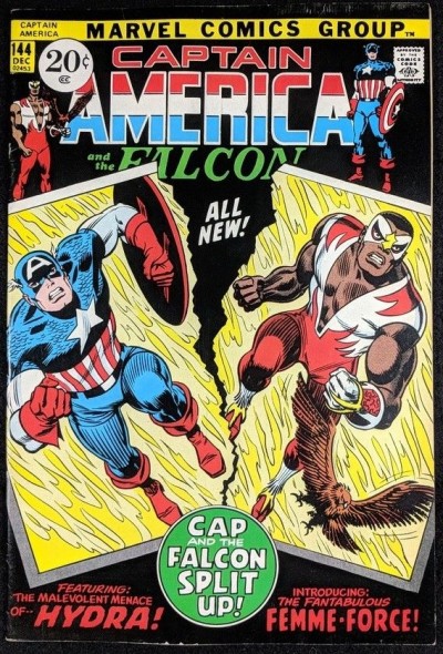 Captain America (1968) #144 VF- (7.5) Falcon new costume