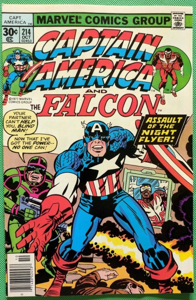 Captain America (1968) & Falcon #214 VF (8.0) Jack Kirby cover, art & script