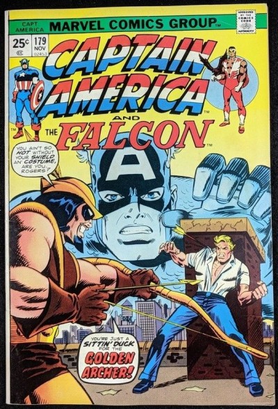 Captain America (1968) #179 VF- (7.5) vs Golden Archer