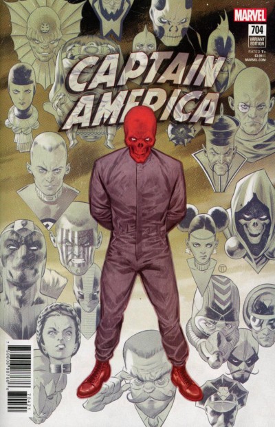 Captain America (2017) #704 VF/NM Julian Totino Tedesco Variant Cover