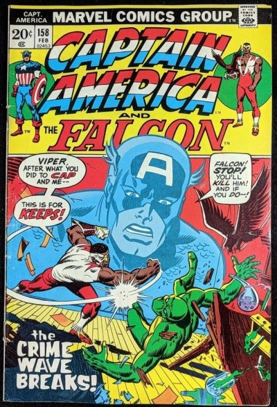 Captain America (1968) #158 FN (6.0) vs Viper