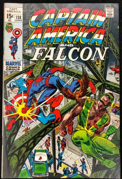 Captain America (1968) #138 VF- (7.5) co-starring Falcon vs Spider-Man