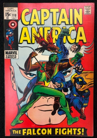 Captain America (1968) #118 FN/VF (7.0) 2nd App Falcon