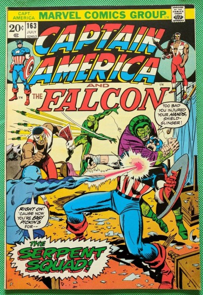 Captain America (1968) & Falcon #163 VF+ (8.5)  1st app Serpent Squad