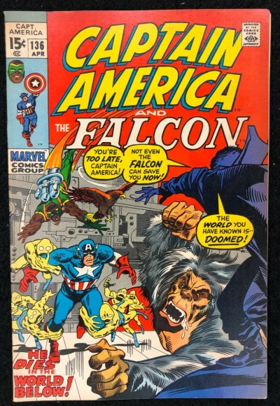 Captain America (1968) #136 VF- (7.5) co-starring Falcon