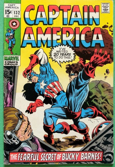 Captain America (1968) #132 FN (6.0)  Bucky cover