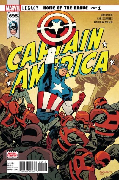 Captain America (2017) #695 VF/NM Chris Samnee Cover
