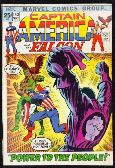 Captain America (1968) #143 VF (8.0) co-starring Falcon vs Red Skull