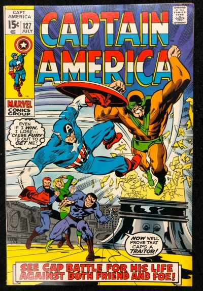 Captain America (1968) #127 FN/VF (7.0) Iron Man Nick Fury Sharon Carter app