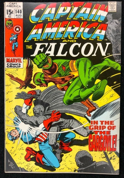 Captain America (1968) #140 FN/VF (7.0) co-starring Falcon vs Gargoyle