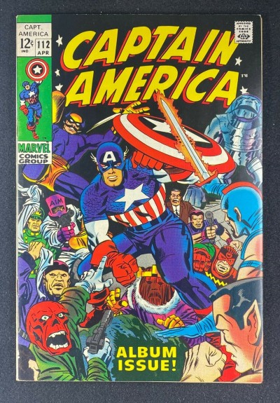 Captain America (1968) #112 VF (8.0) Jack Kirby Cover & Art