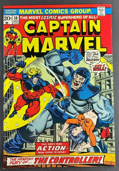 Captain Marvel (1968) #30 VF/NM (9.0) The Controller Jim Starlin Art