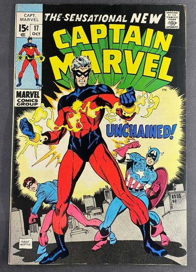 Captain Marvel (1968) #17 VF- (7.5) Gil Kane Rick Jones Red Skull